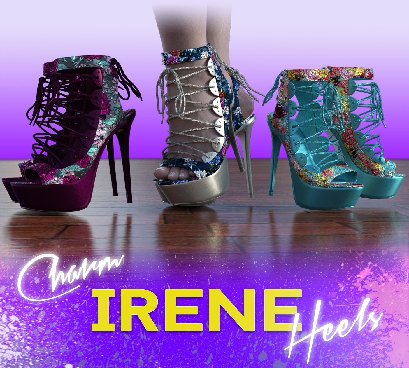 Charm-Irene Heels by N/A