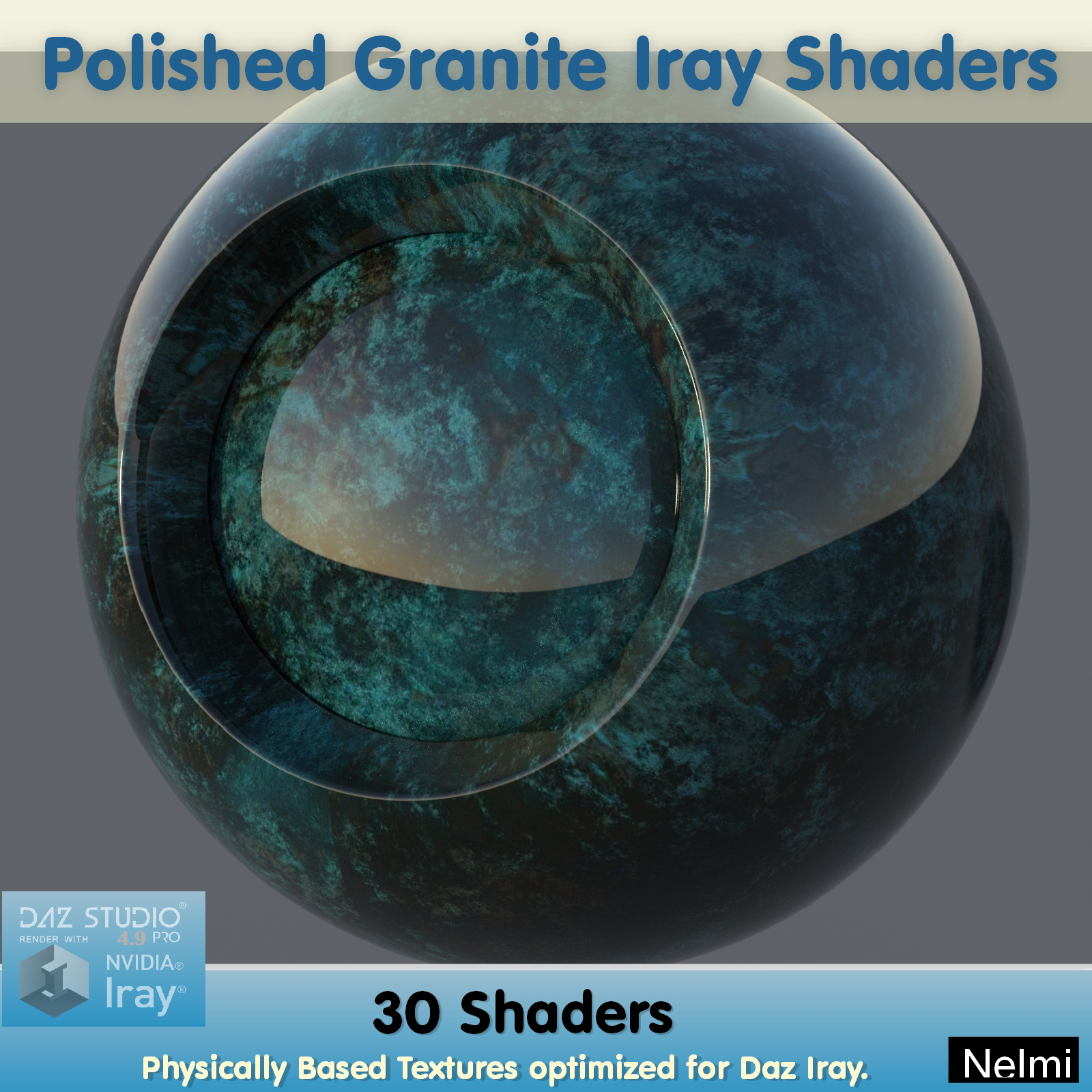 30 Polished Granite Iray Shaders - Merchant Resource by N/A