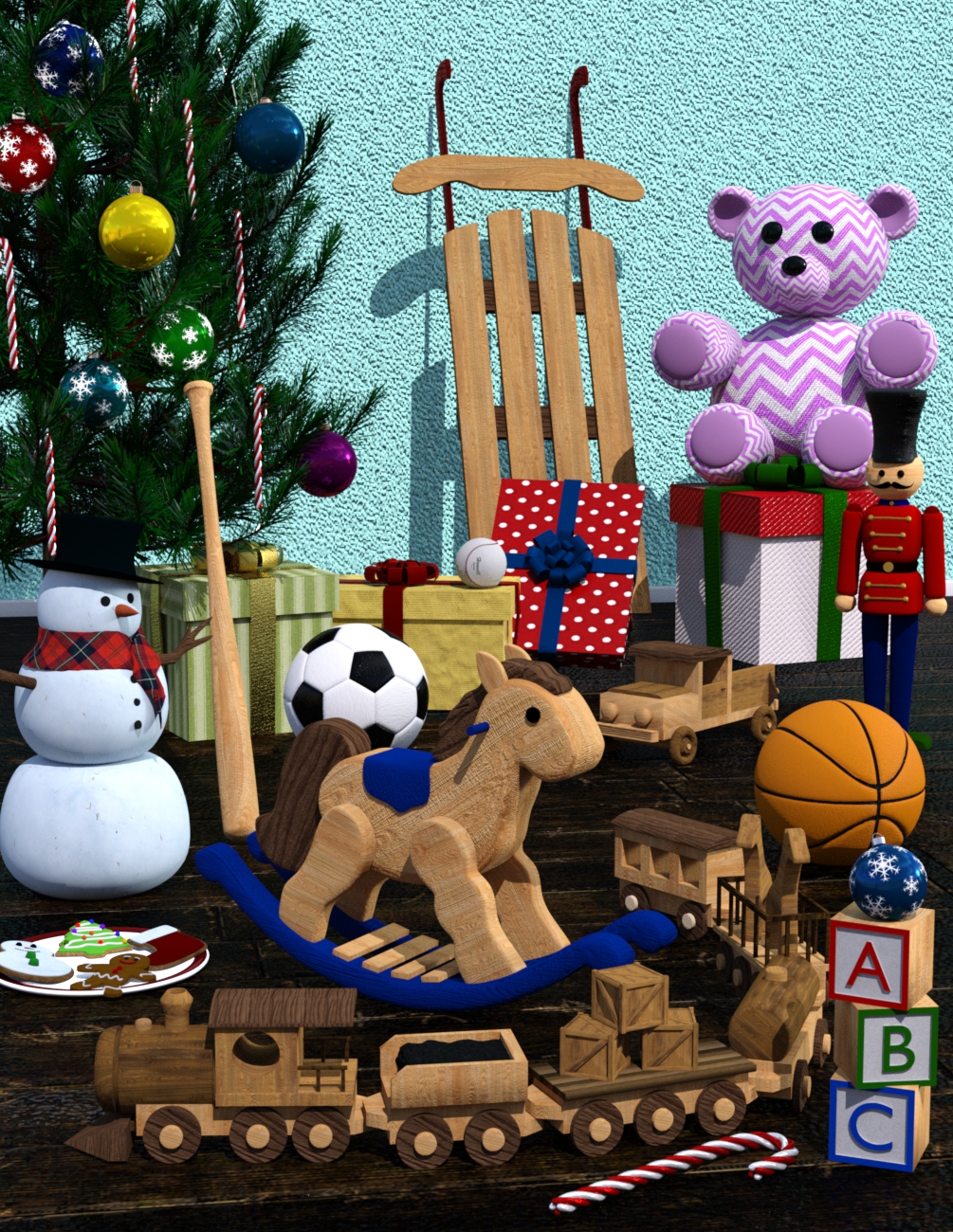 Old Fashioned Christmas For Daz Studio by N/A