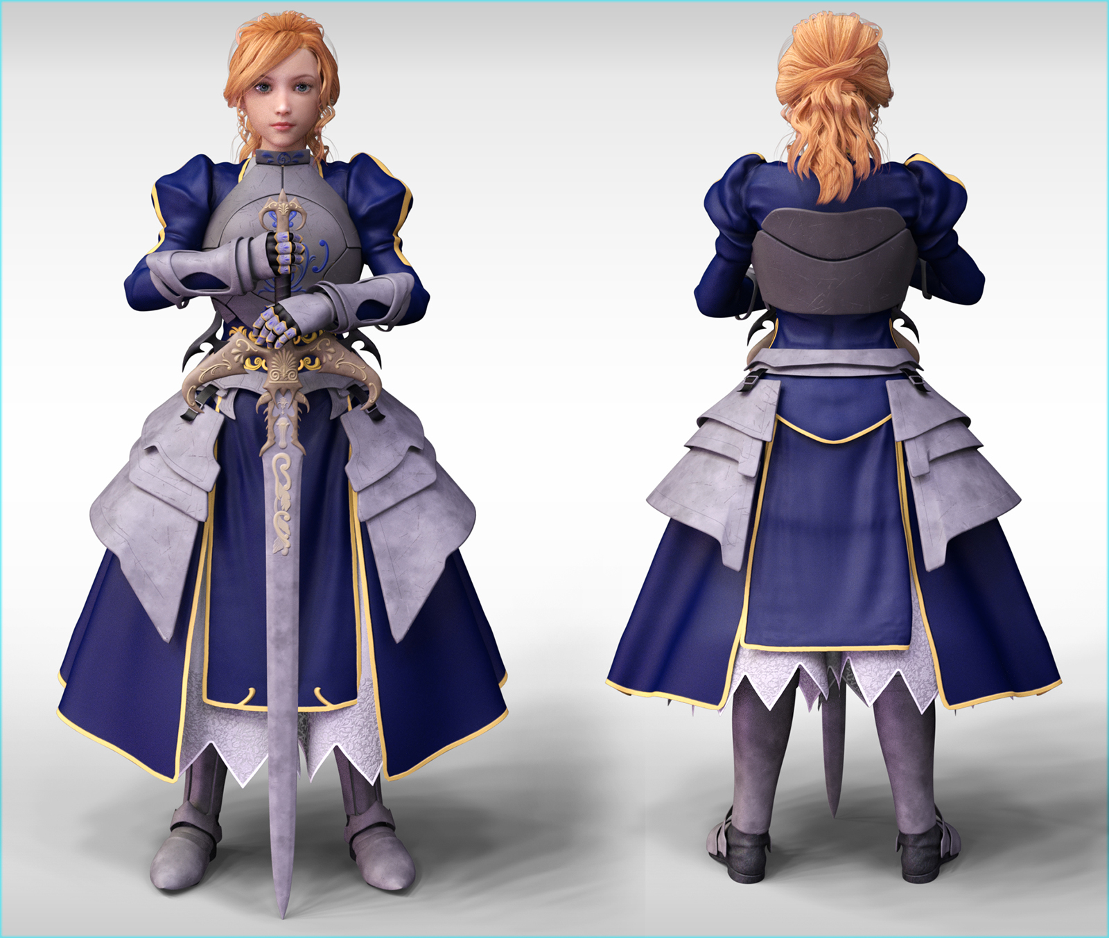 Rin Anime Armor for G3F by N/A