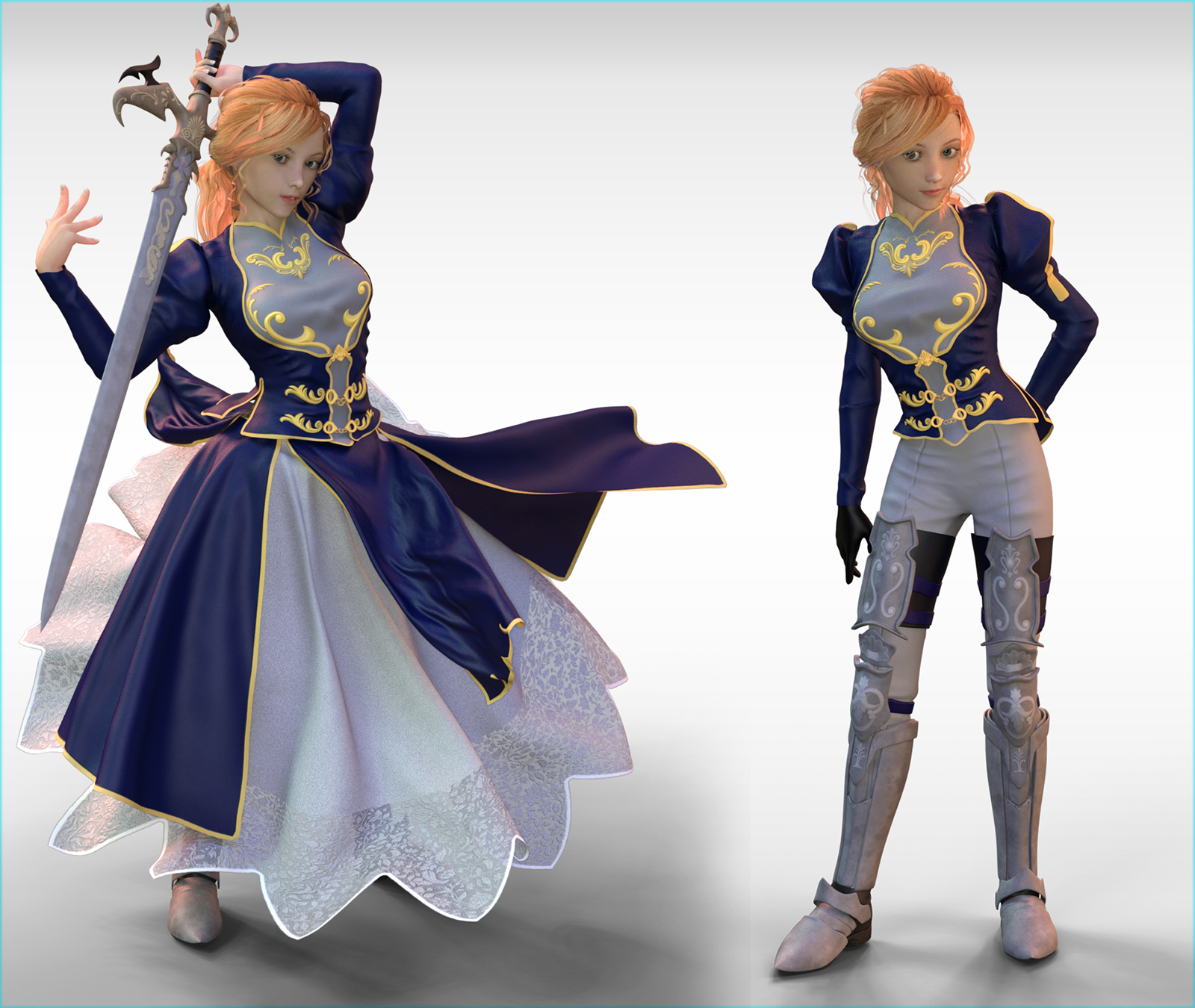 Rin Anime Armor for G3F by N/A