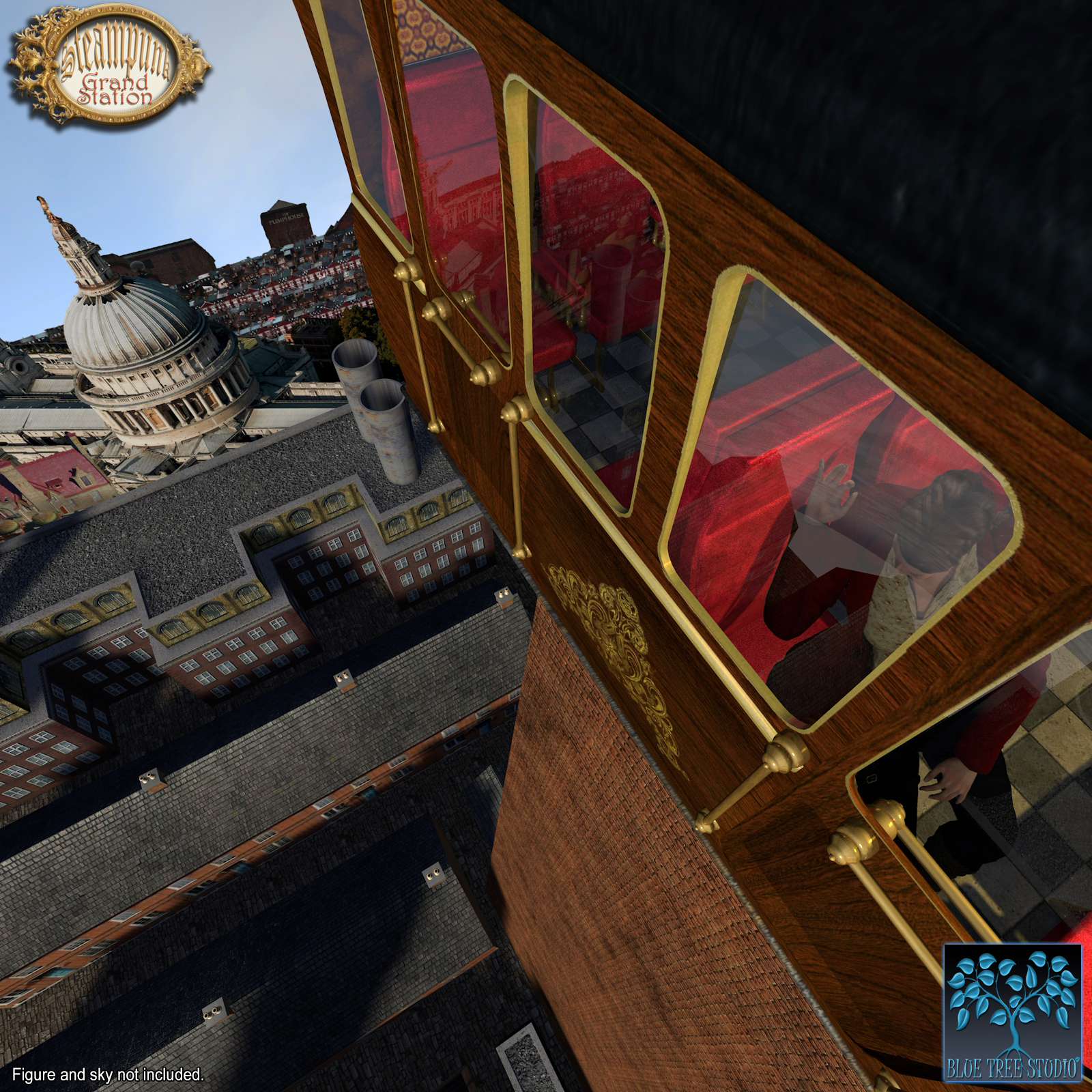 Steampunk Grand Station for Poser by N/A