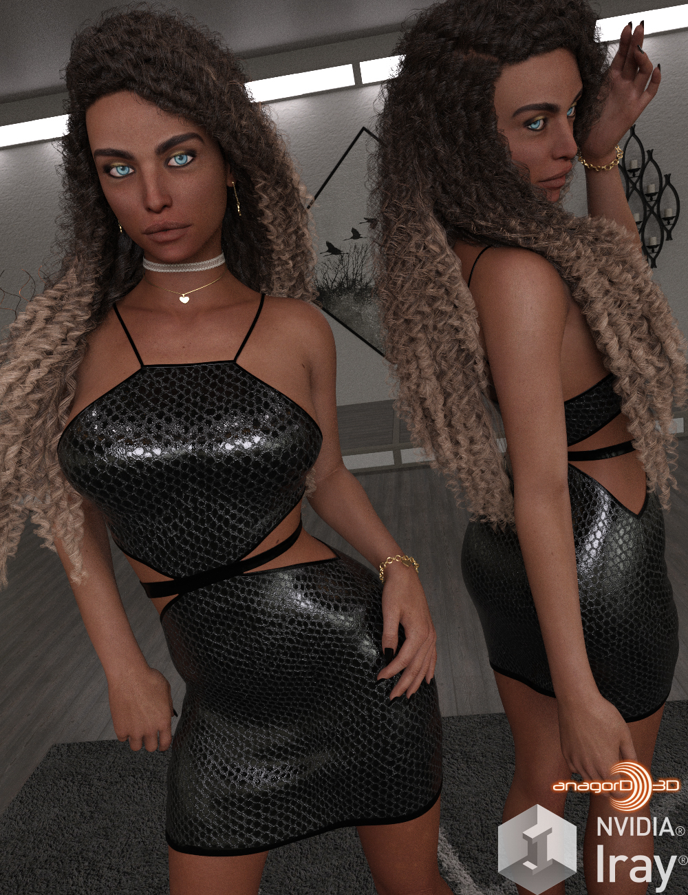 VERSUS - Glitz Dress for Genesis 8 Females by N/A