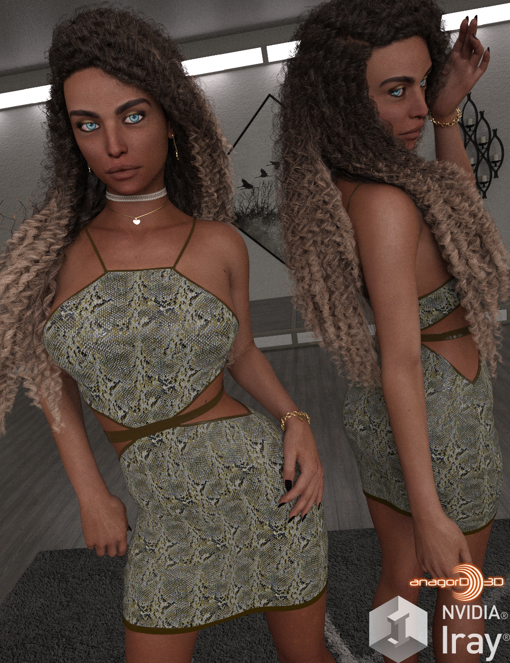 VERSUS - Glitz Dress for Genesis 8 Females by N/A
