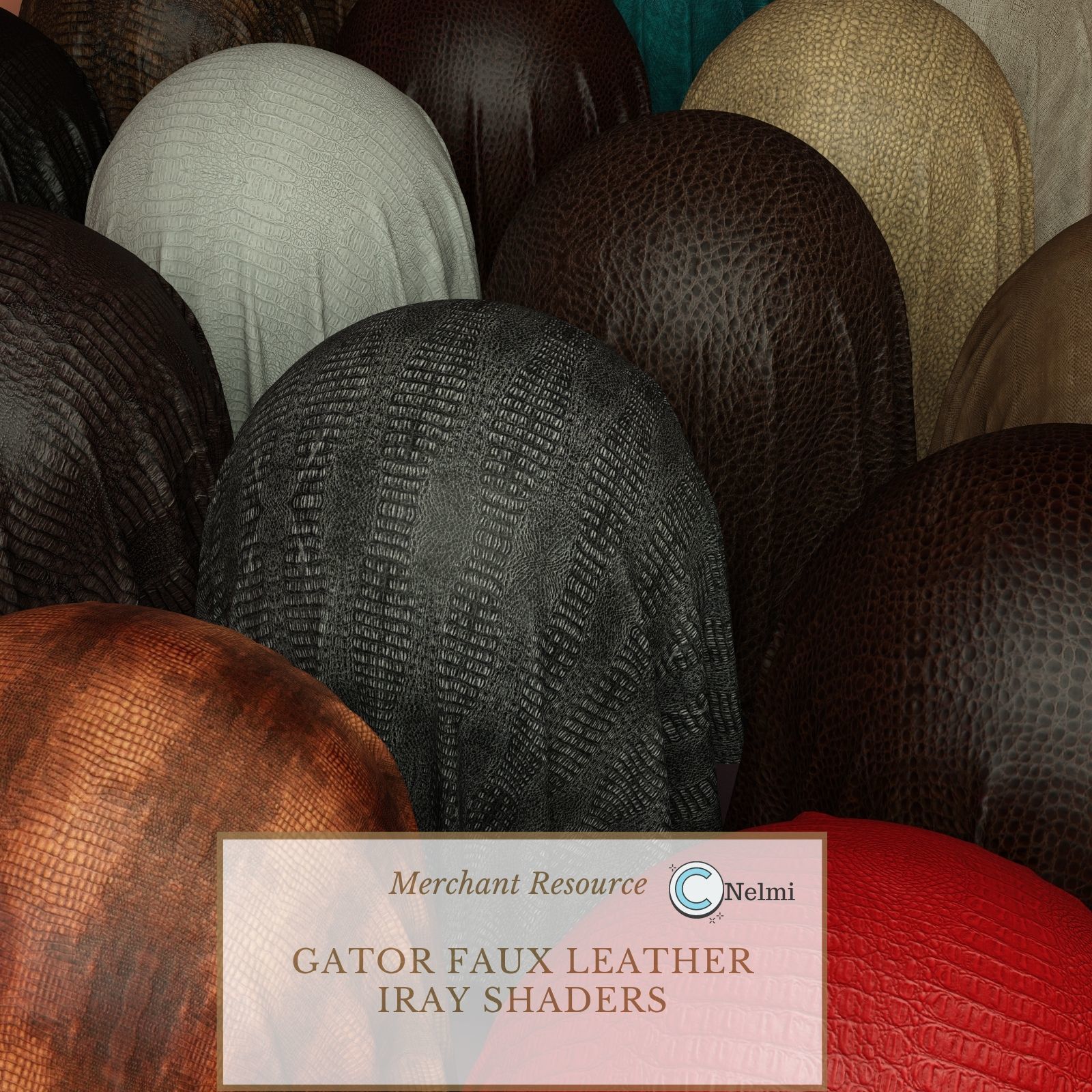 Gator Faux Leather Iray Shaders - Merchant Resource by N/A