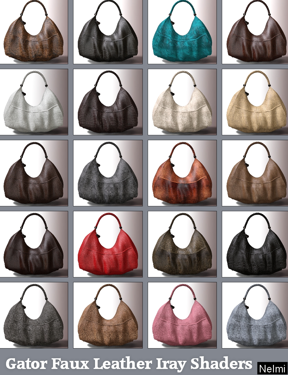 Gator Faux Leather Iray Shaders - Merchant Resource by N/A