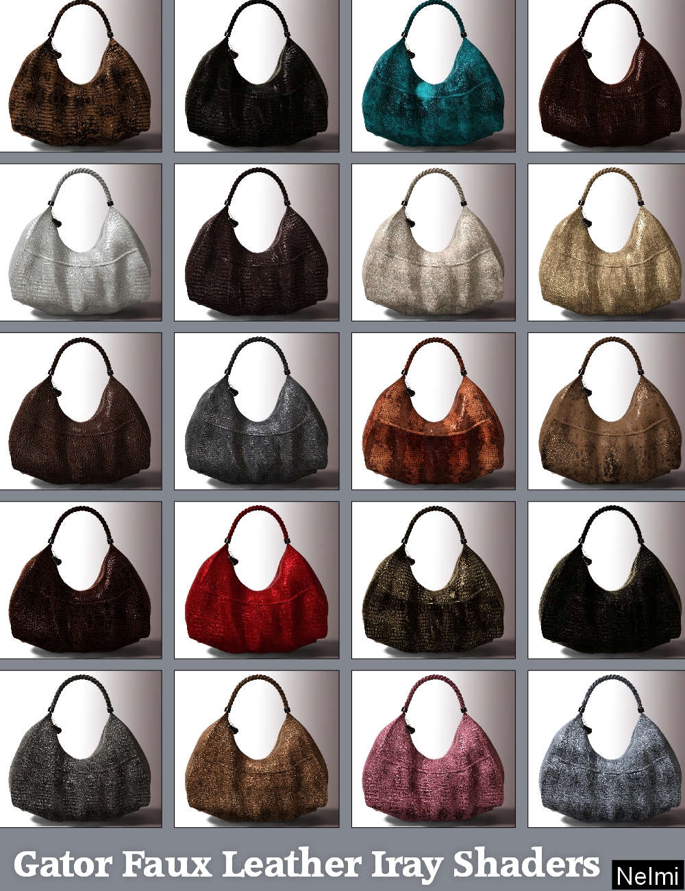 Gator Faux Leather Iray Shaders - Merchant Resource by N/A