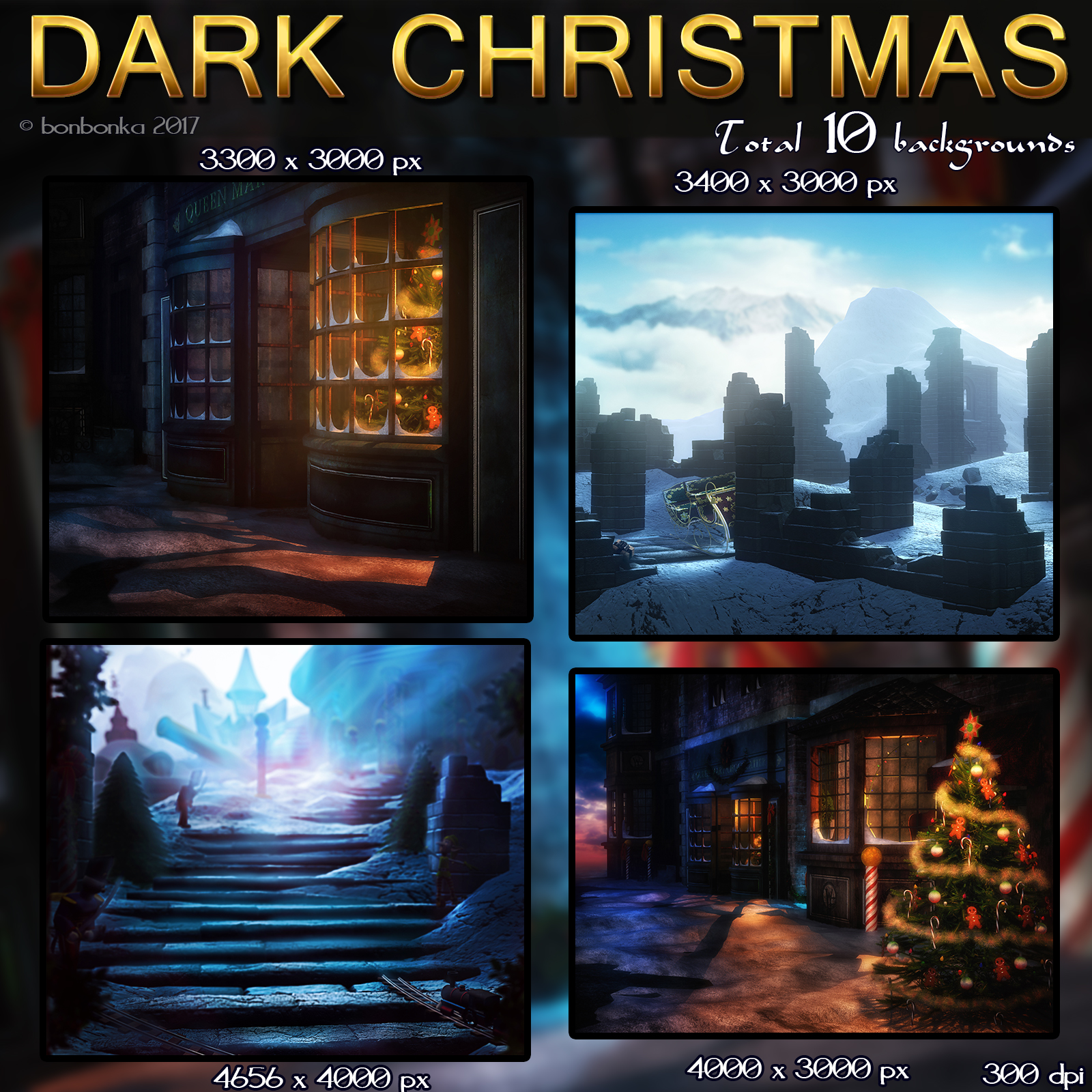 Dark Christmas - 2D Backgrounds by N/A