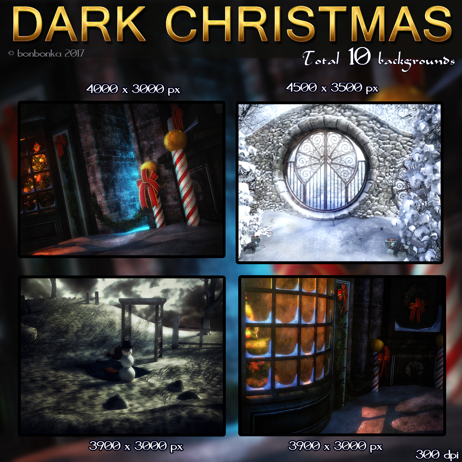 Dark Christmas - 2D Backgrounds by N/A