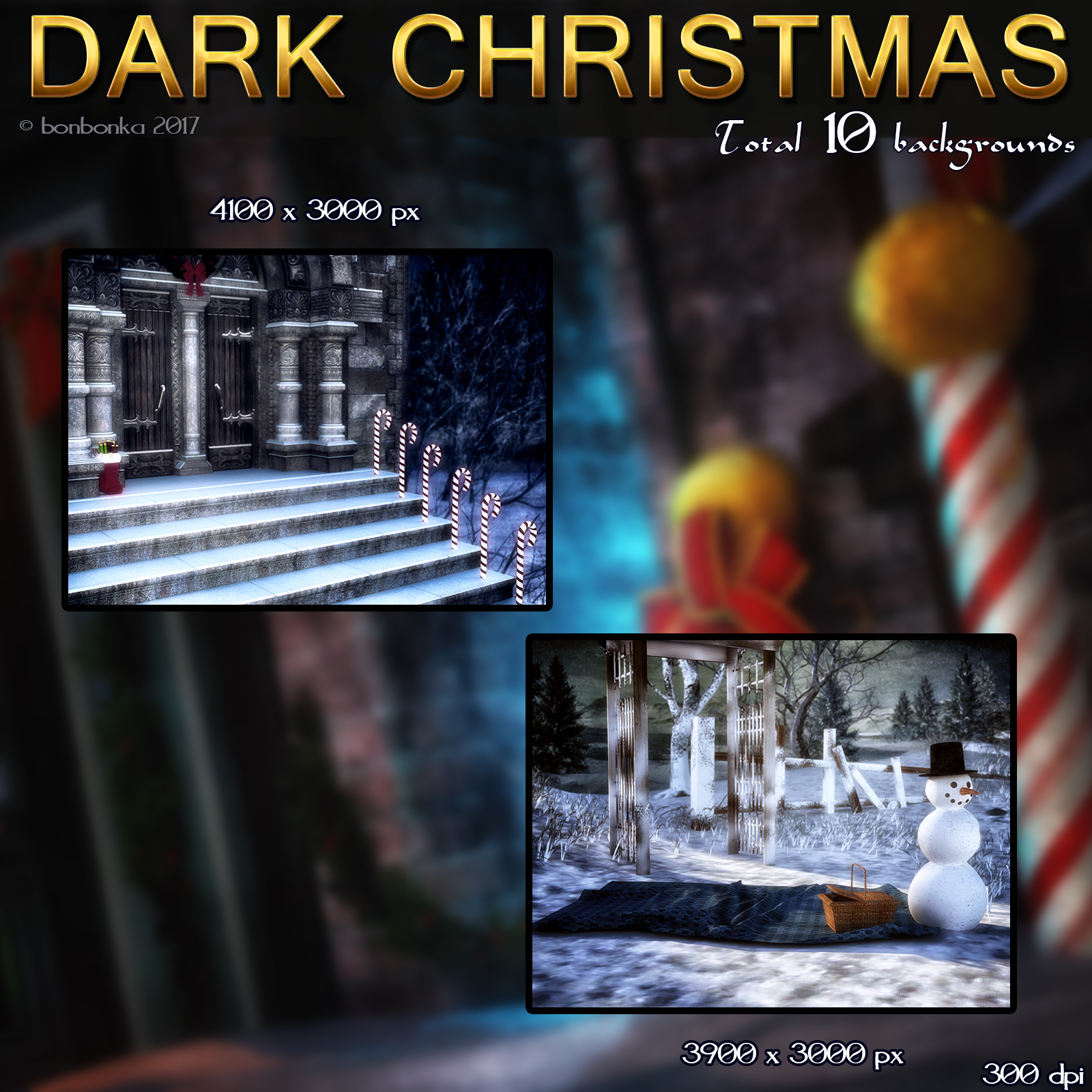 Dark Christmas - 2D Backgrounds by N/A
