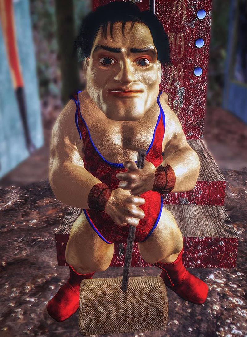 Cirque Du Macabre: Santini The Strong Man Uni-Dwarf Add-on by N/A