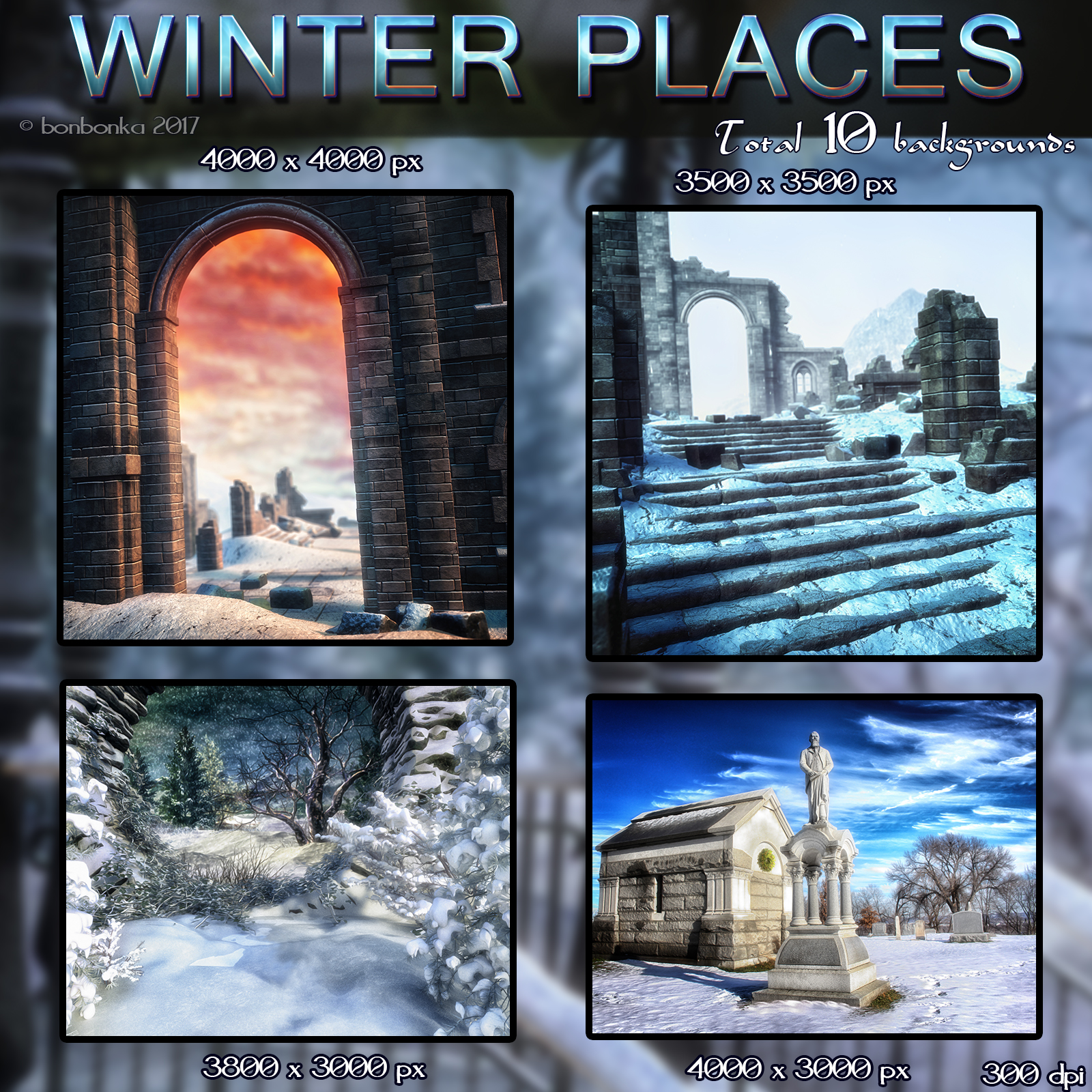 Winter Places - 2D Backgrounds by N/A