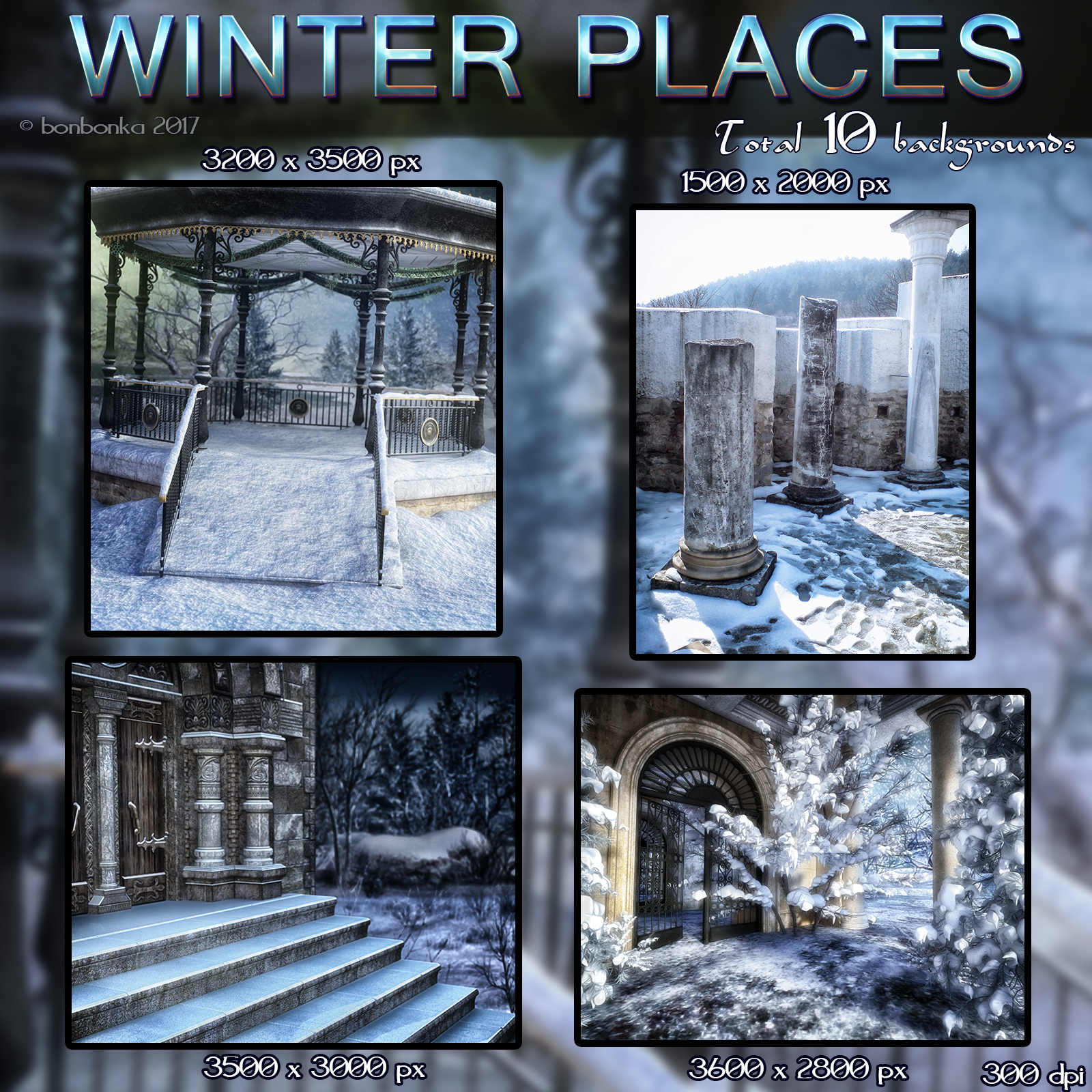 Winter Places - 2D Backgrounds by N/A