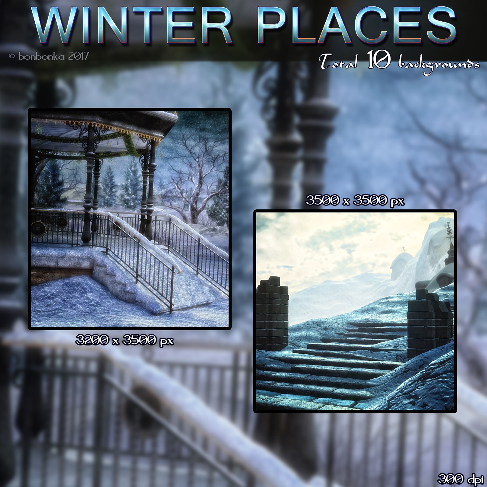 Winter Places - 2D Backgrounds by N/A