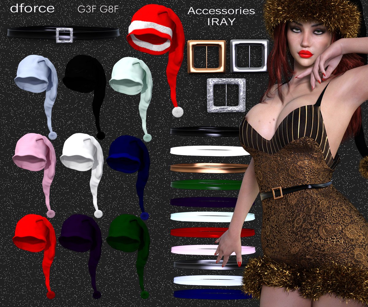 dforce Santa's Teddy Lingerie G3F G8F by N/A