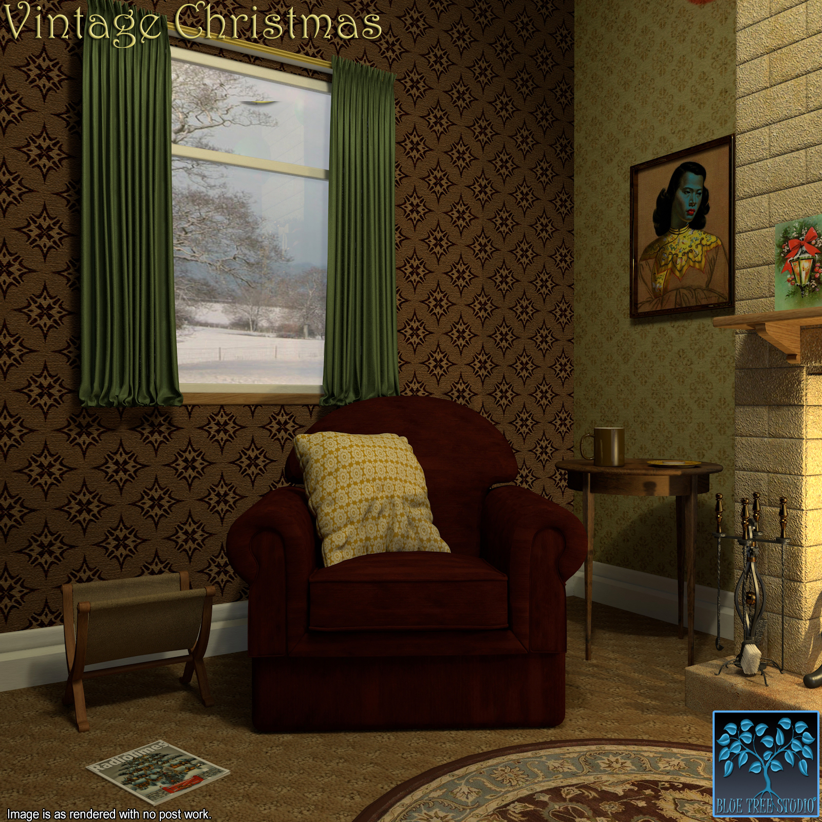 Vintage Christmas for Poser by N/A