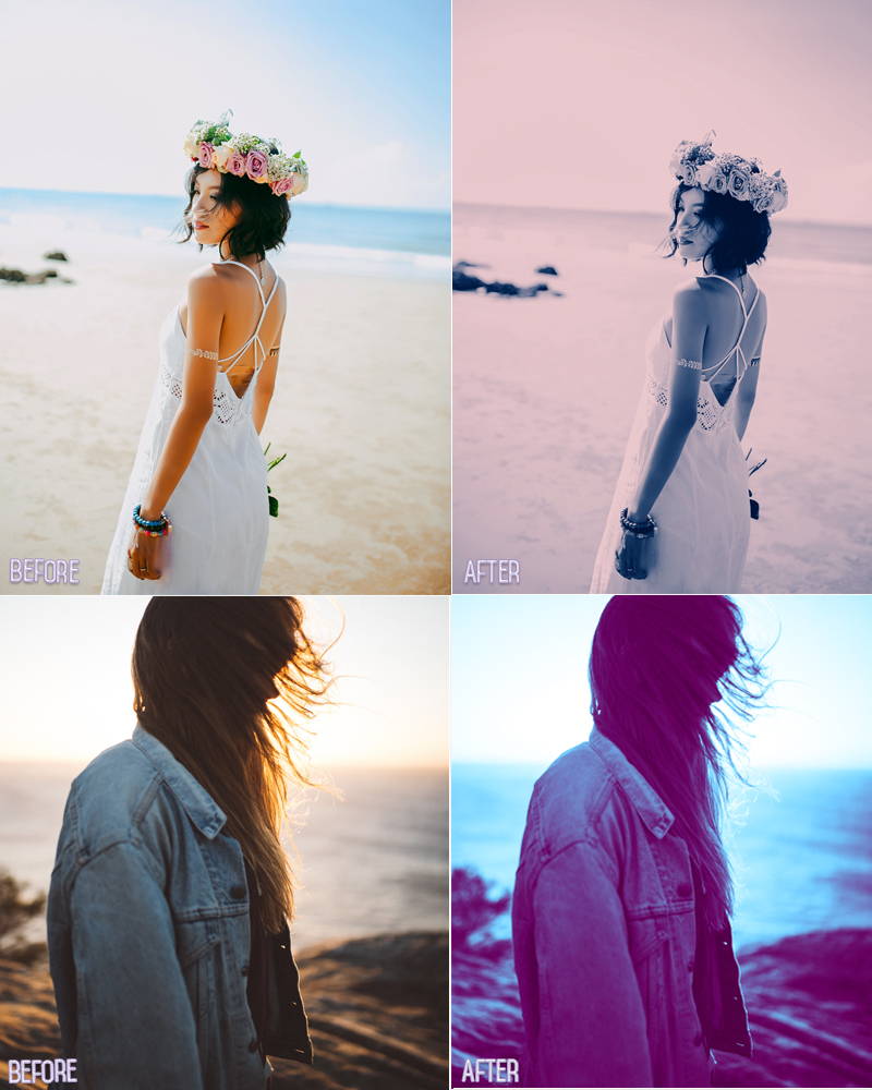Two Toned Photoshop Actions by N/A