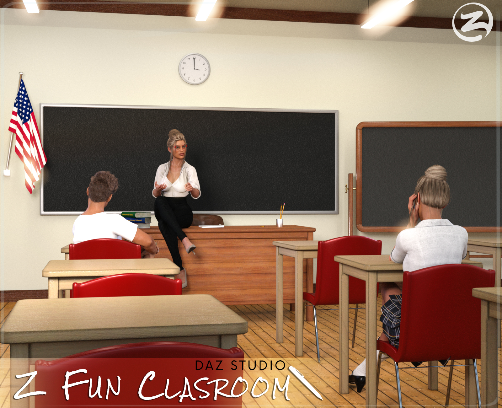 Z Fun Classroom - Daz Studio by N/A