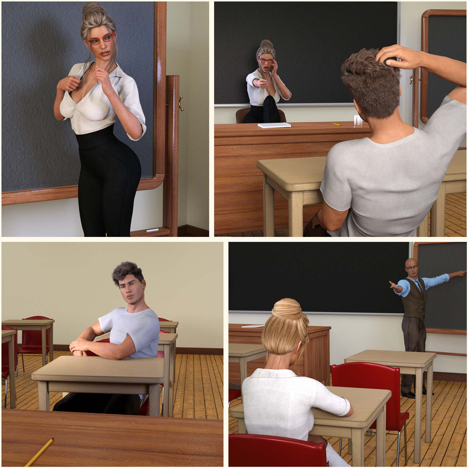 Z Fun Classroom - Daz Studio by N/A
