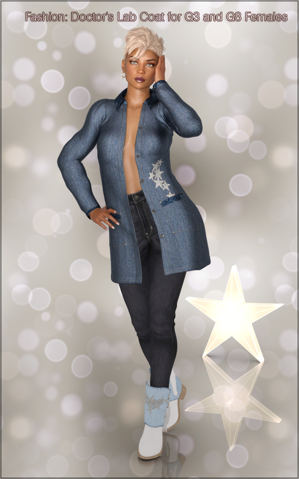 Fashion: Doctor's Lab Coat for G3 and G8 Females by N/A