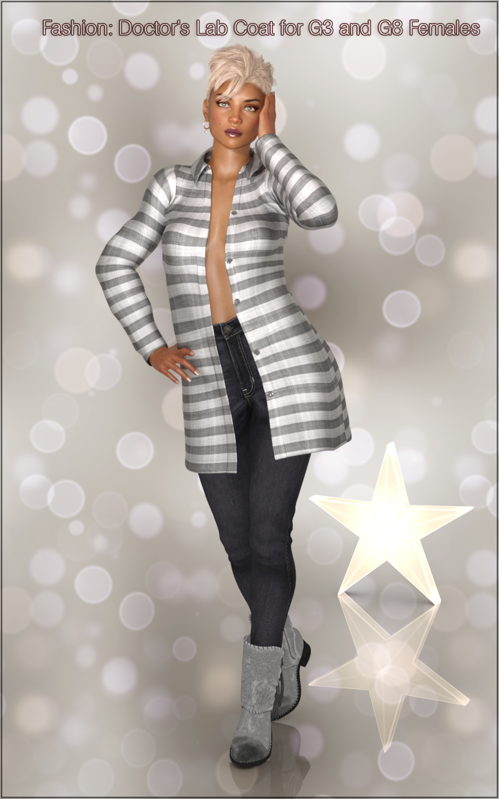 Fashion: Doctor's Lab Coat for G3 and G8 Females by N/A