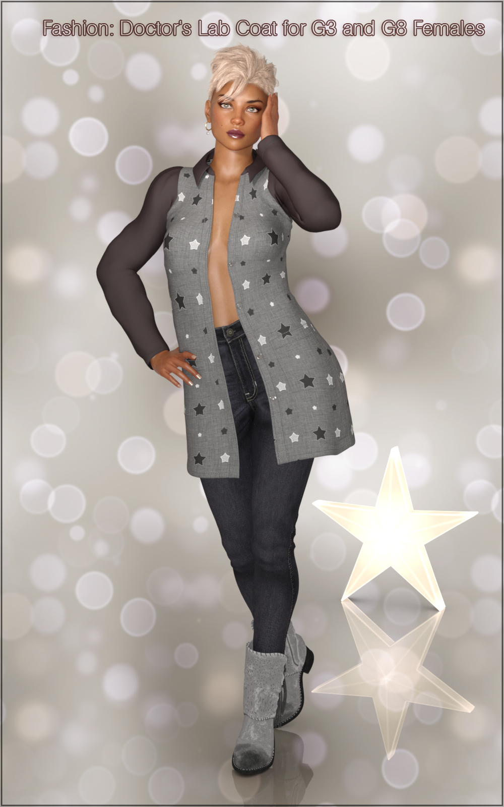 Fashion: Doctor's Lab Coat for G3 and G8 Females by N/A