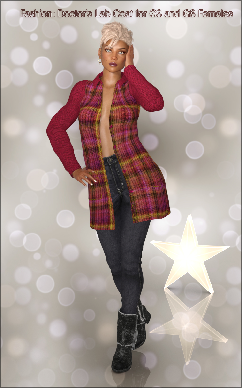Fashion: Doctor's Lab Coat for G3 and G8 Females by N/A
