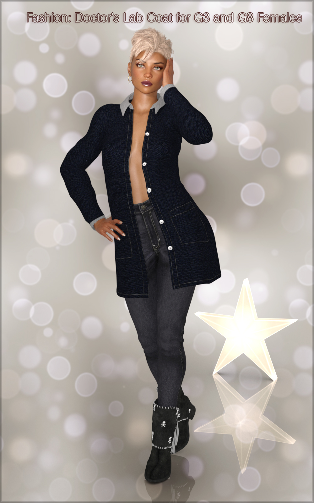 Fashion: Doctor's Lab Coat for G3 and G8 Females by N/A