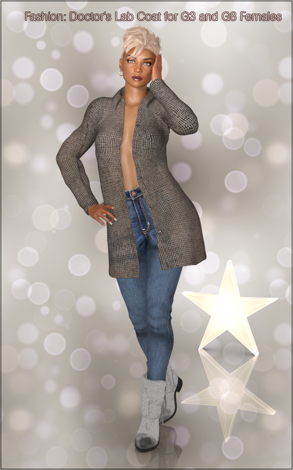 Fashion: Doctor's Lab Coat for G3 and G8 Females by N/A