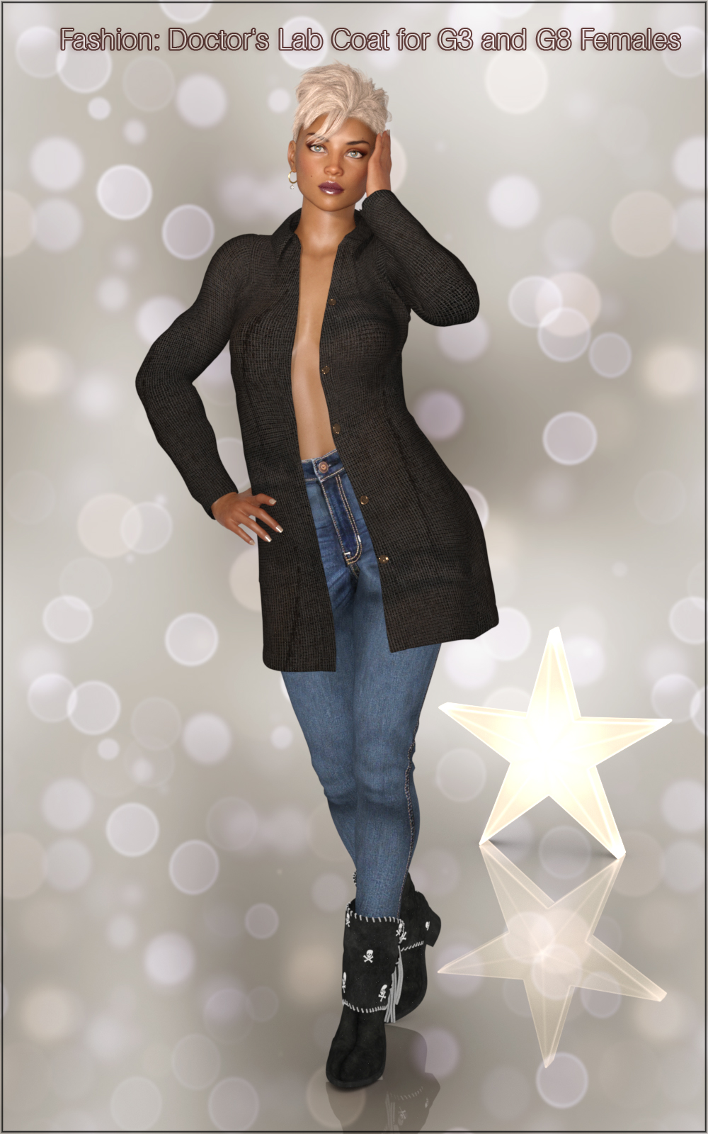 Fashion: Doctor's Lab Coat for G3 and G8 Females by N/A