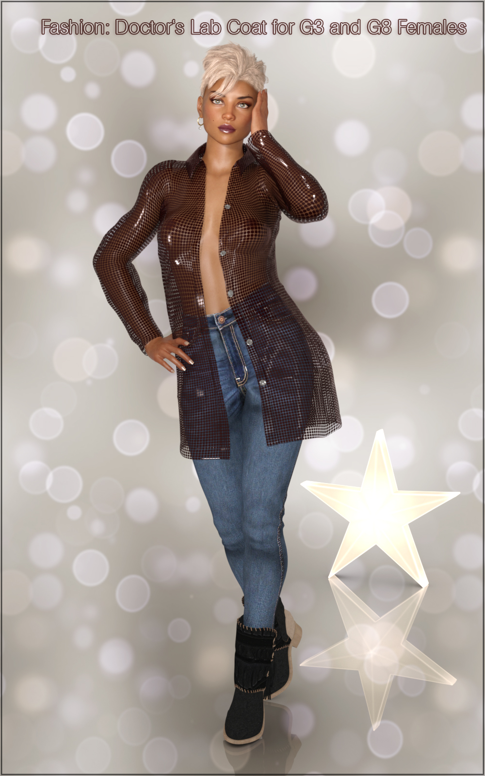 Fashion: Doctor's Lab Coat for G3 and G8 Females by N/A