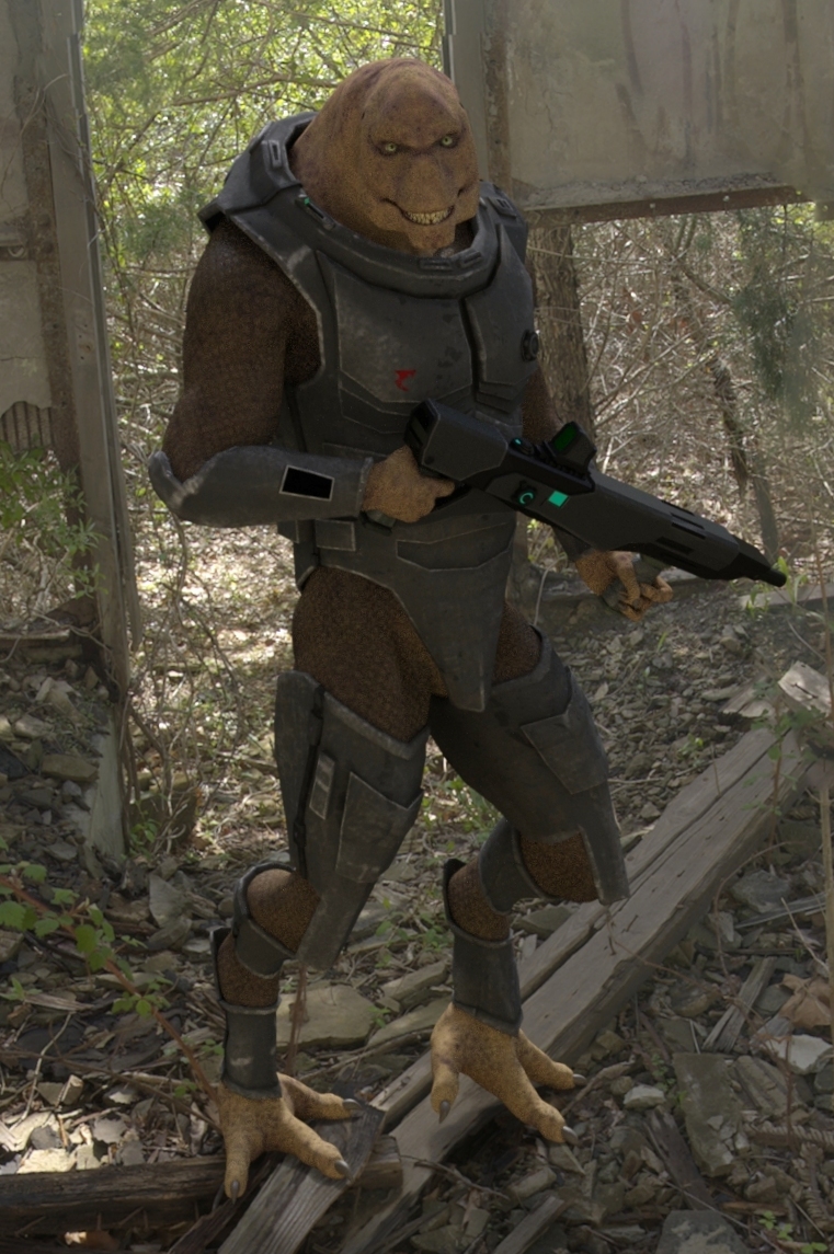 DeepSpace_3Ds Saurian Soldier Redux for Daz Studio by N/A