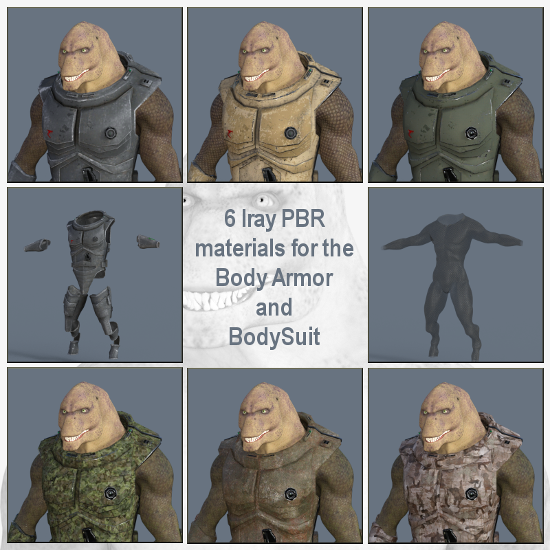 DeepSpace_3Ds Saurian Soldier Redux for Daz Studio by N/A
