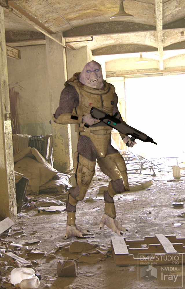DeepSpace_3Ds Saurian Soldier Redux for Daz Studio by N/A