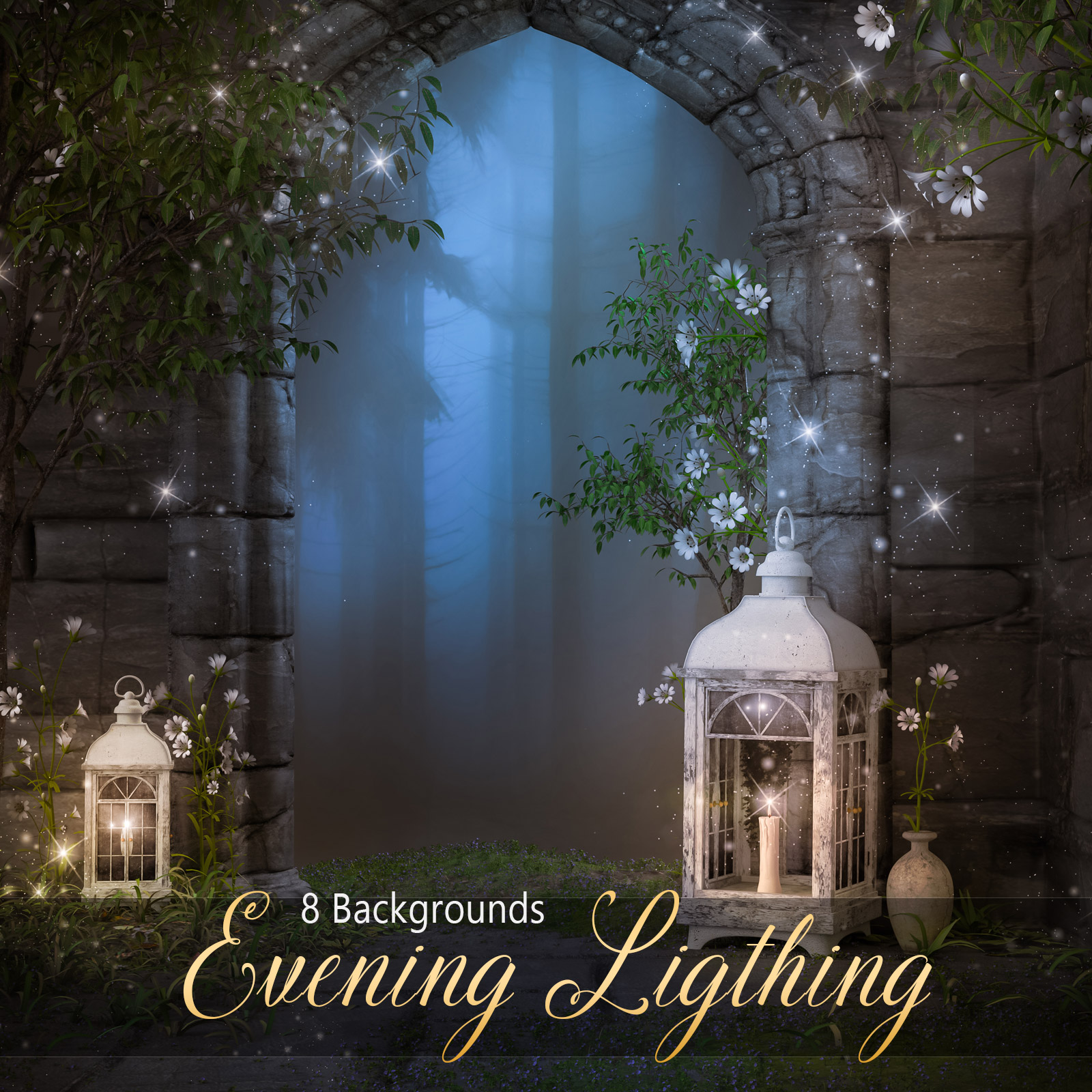 Evening Ligthing Backgrounds by N/A