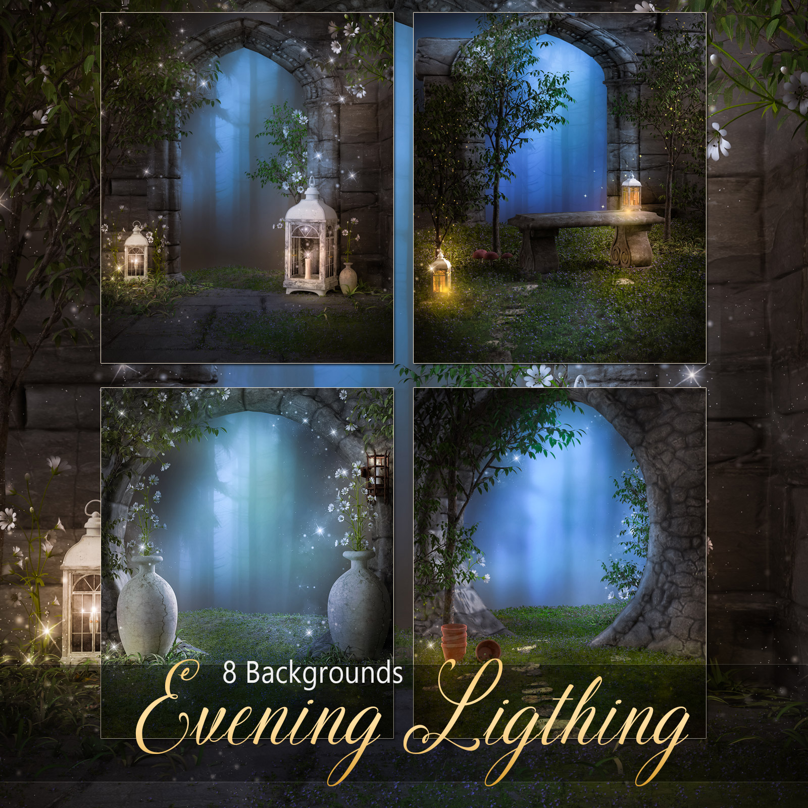 Evening Ligthing Backgrounds by N/A