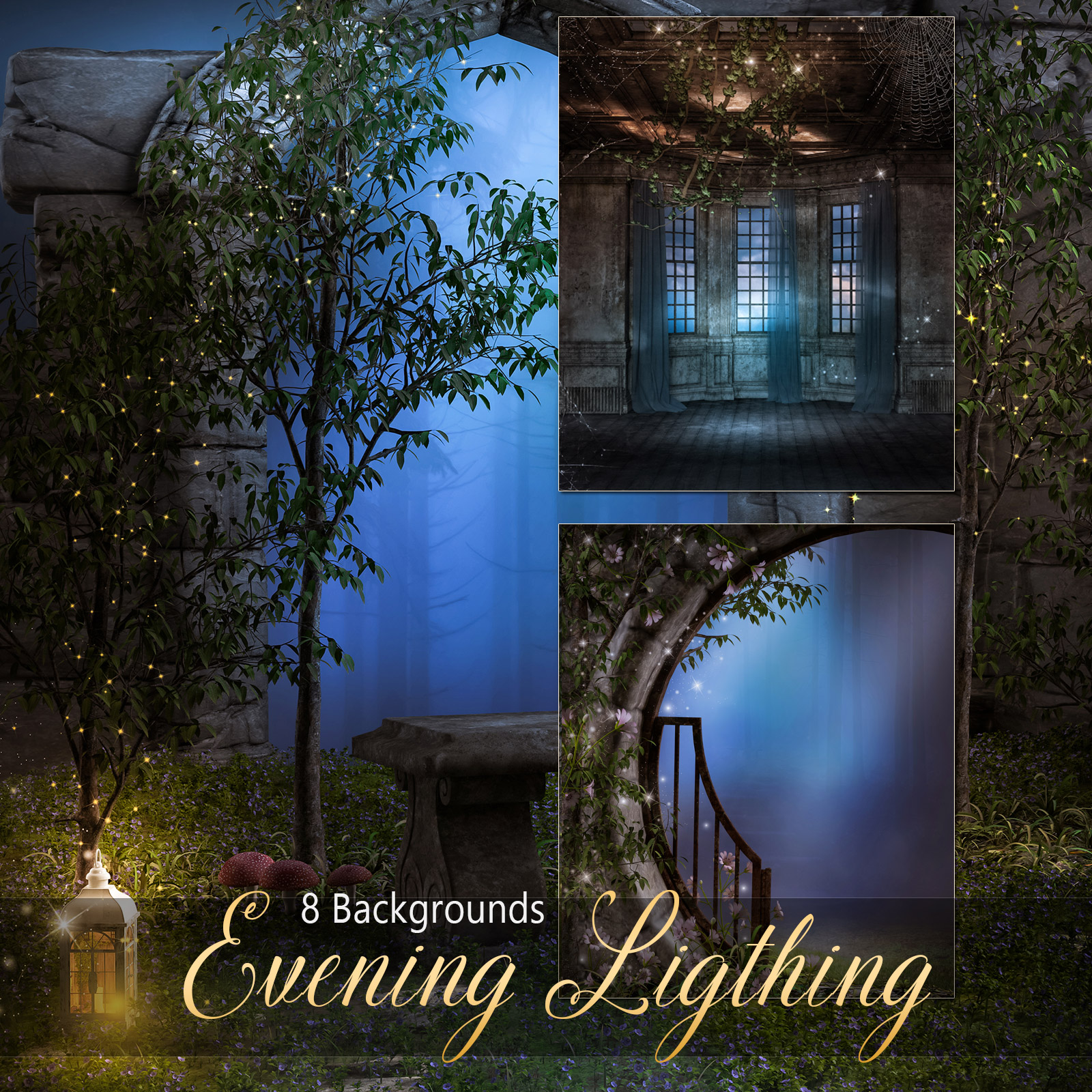 Evening Ligthing Backgrounds by N/A