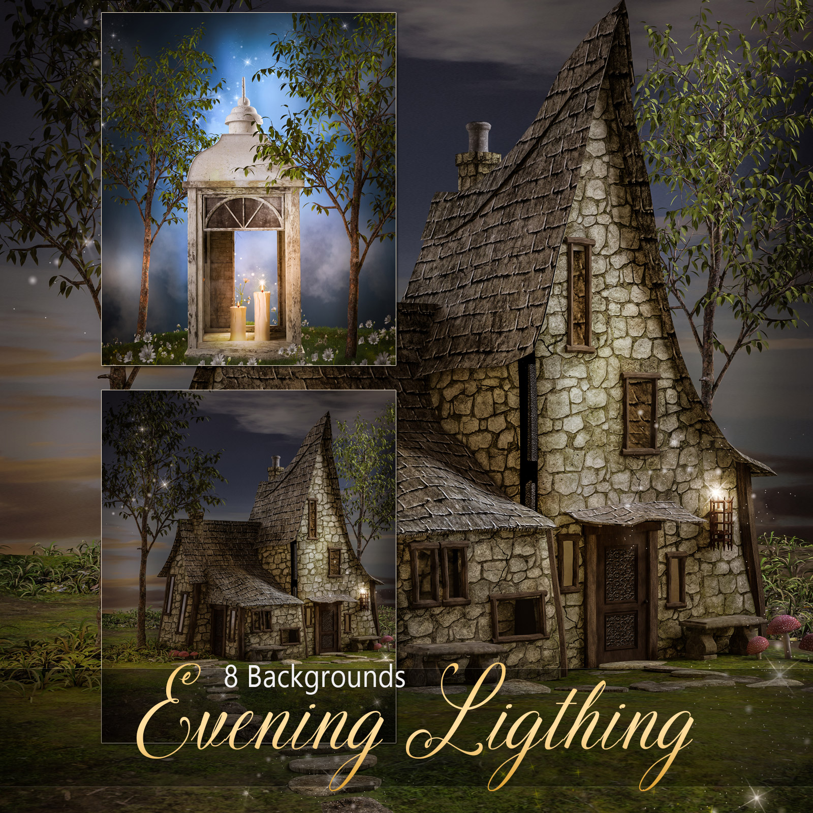 Evening Ligthing Backgrounds by N/A