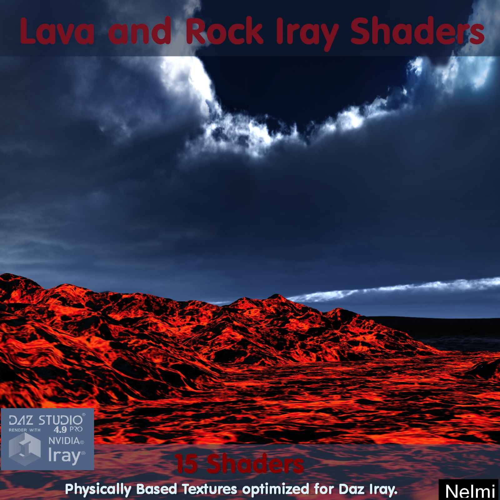 15 Lava and Rock Iray Shaders - Merchant Resource by N/A