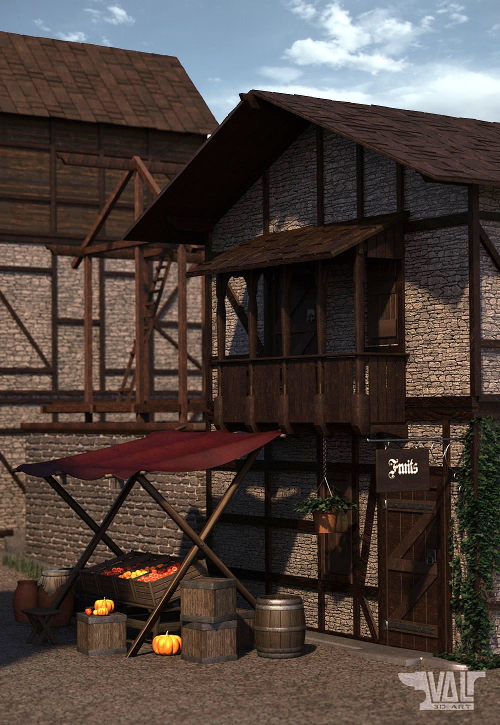 Old Town Alley Environment by N/A