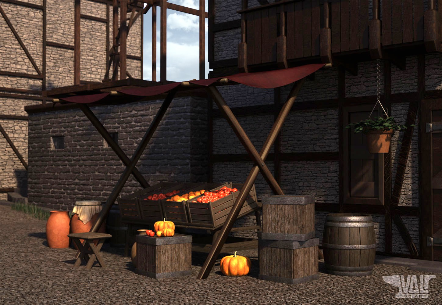 Old Town Alley Environment by N/A