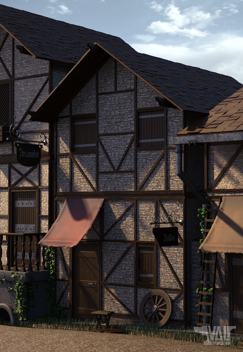 Old Town Alley Environment by N/A
