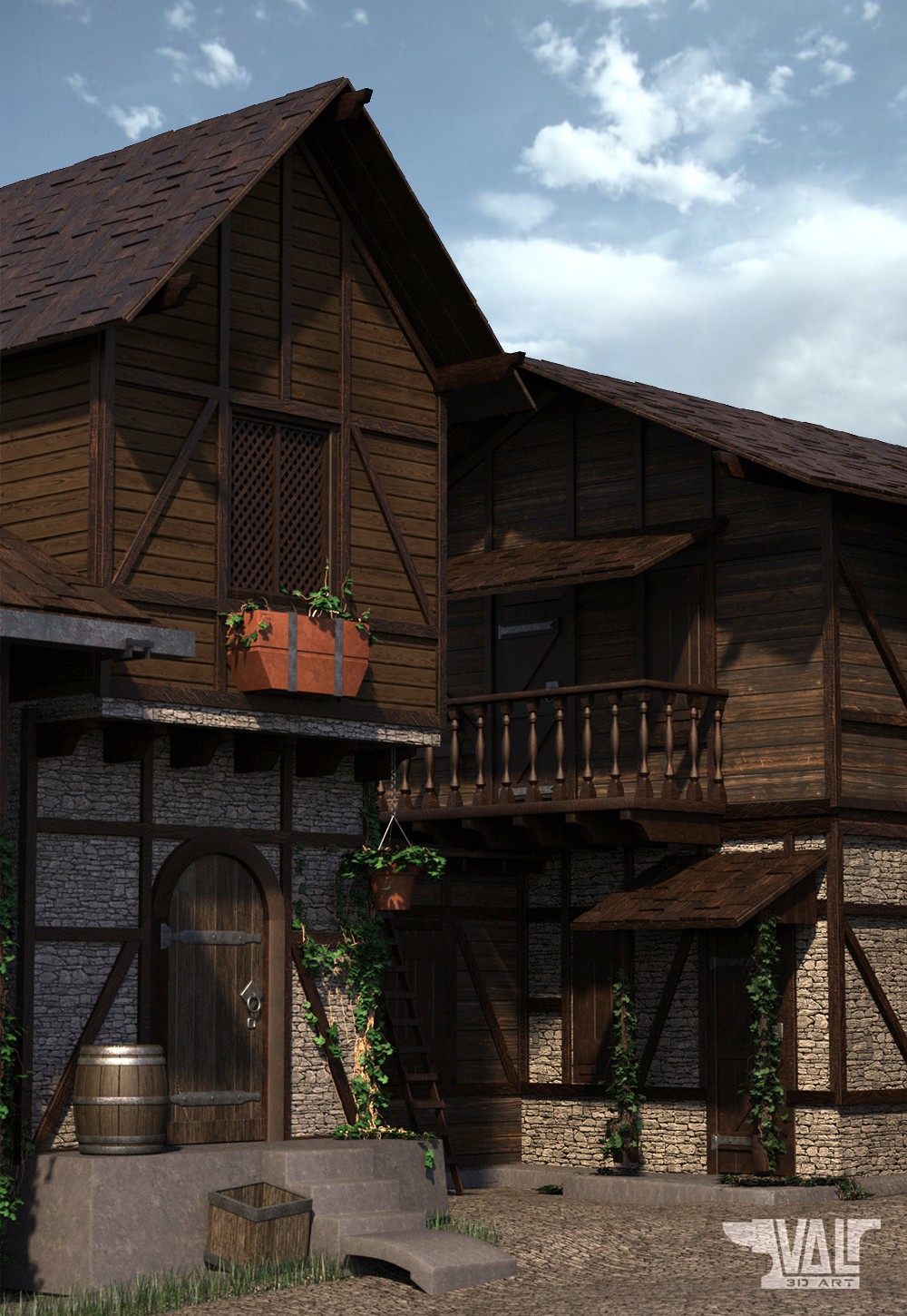 Old Town Alley Environment by N/A