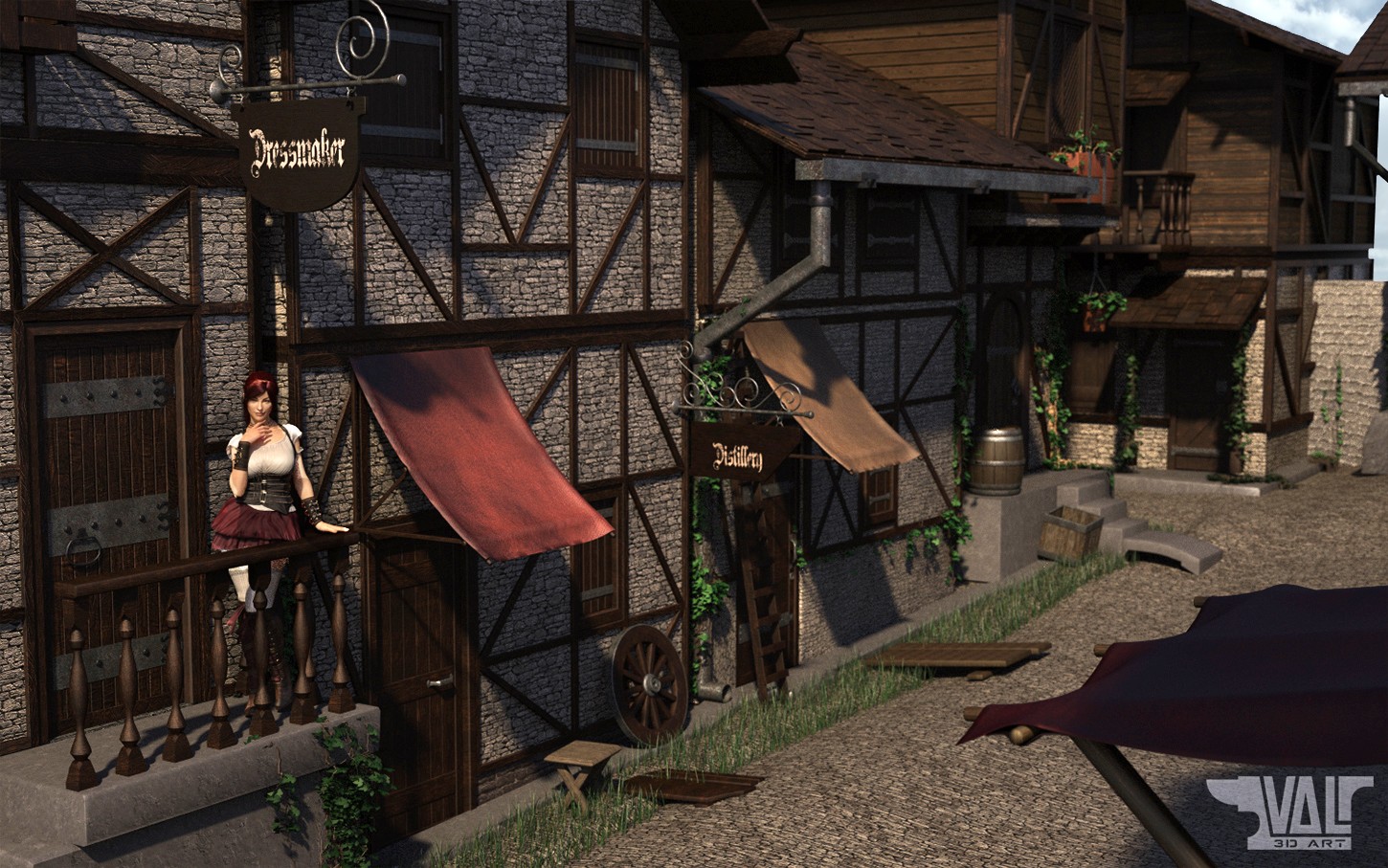 Old Town Alley Environment by N/A