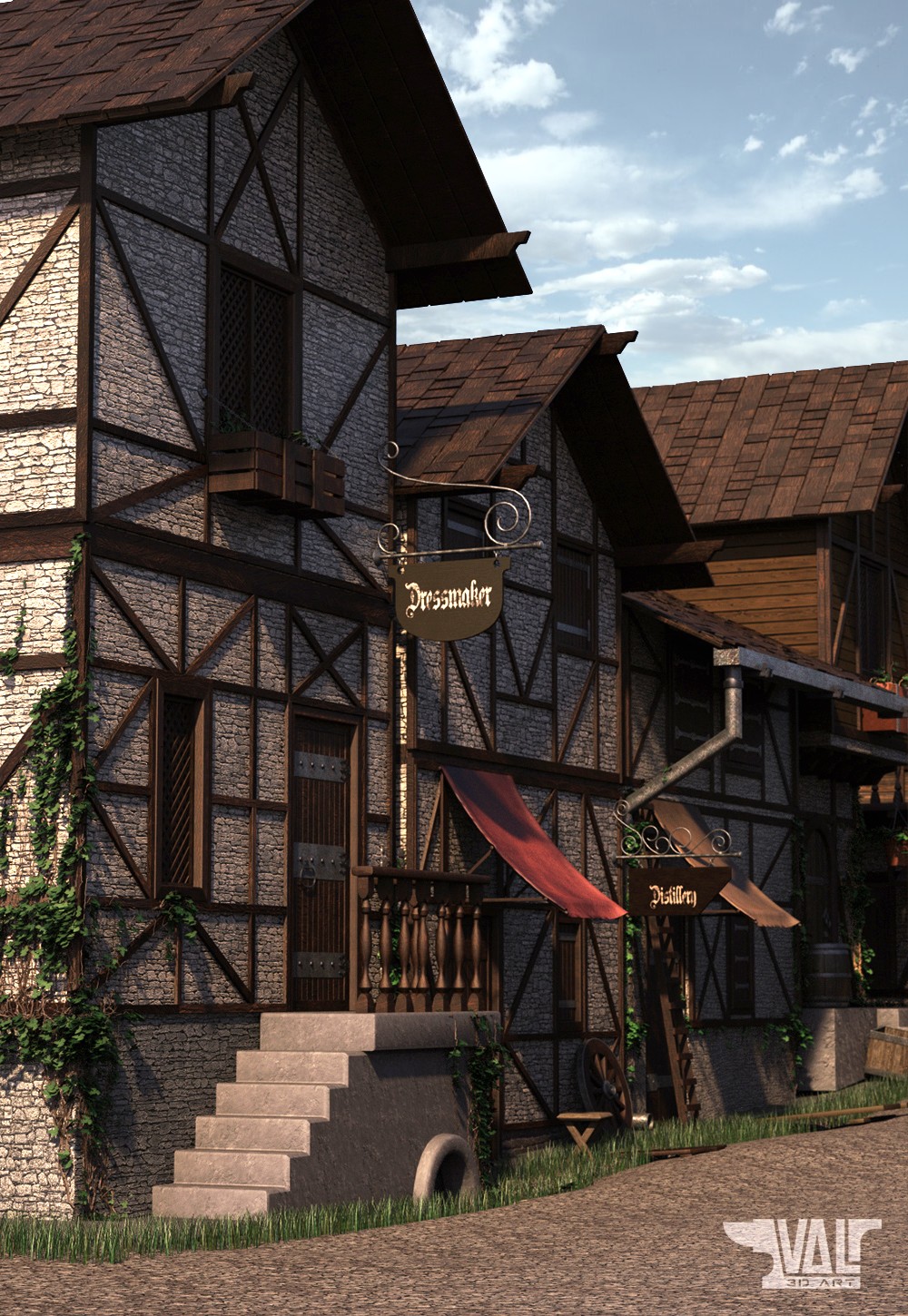 Old Town Alley Environment by N/A