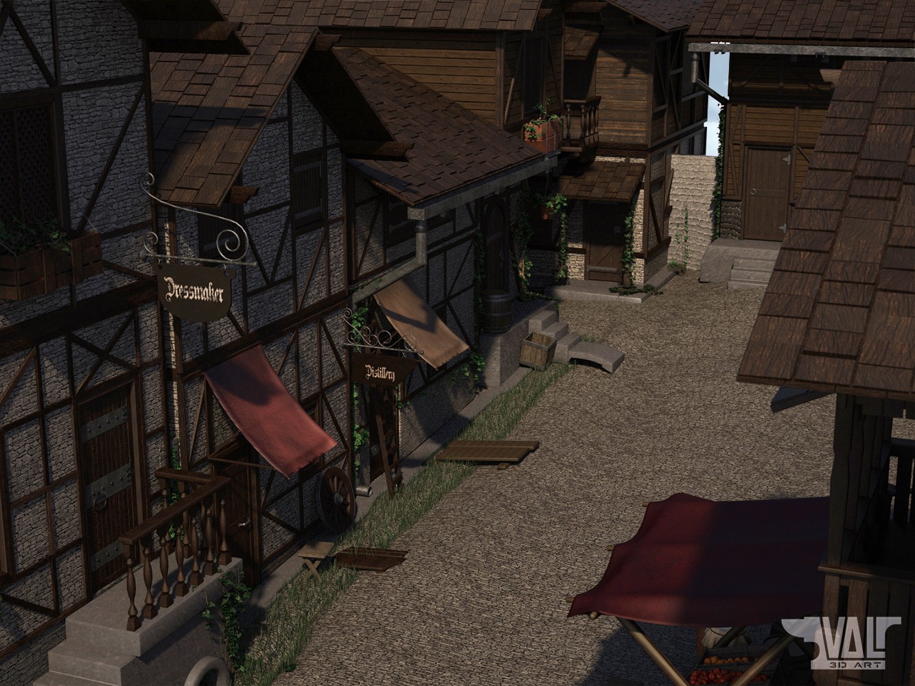 Old Town Alley Environment by N/A