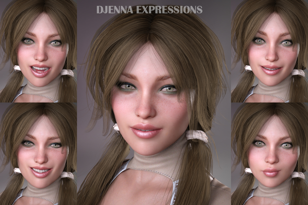 Djenna Expressions for GDN Djenna & Genesis 8 Female by N/A