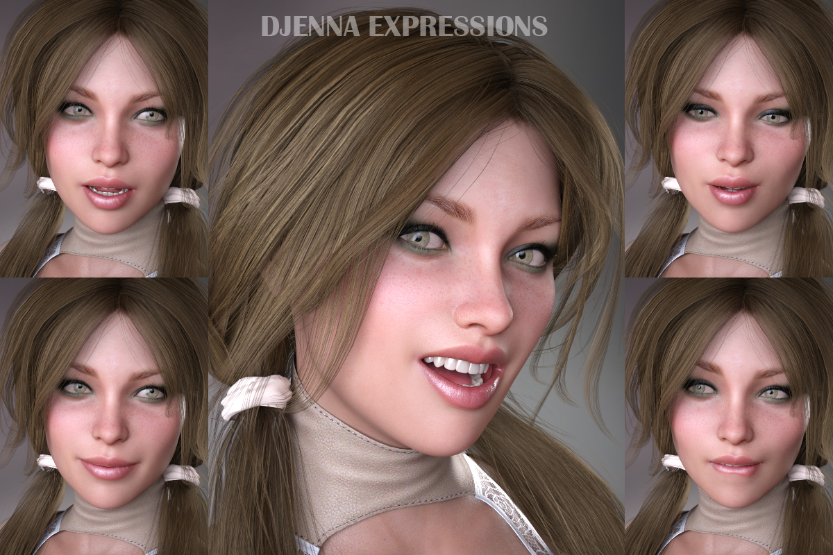 Djenna Expressions for GDN Djenna & Genesis 8 Female by N/A