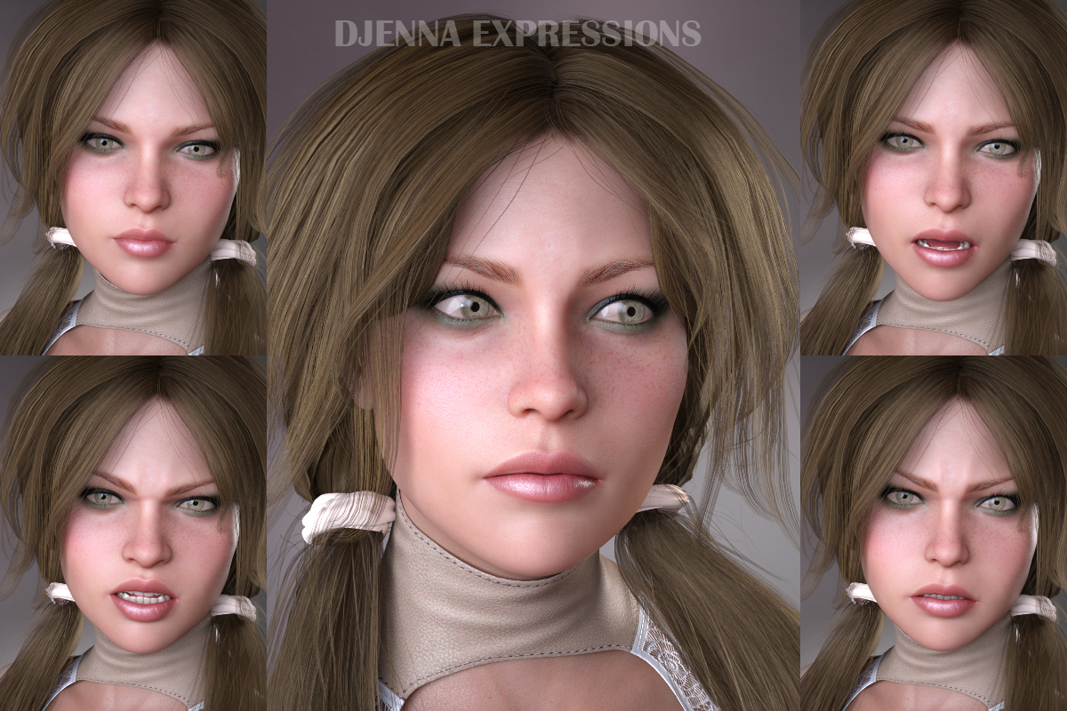 Djenna Expressions for GDN Djenna & Genesis 8 Female by N/A