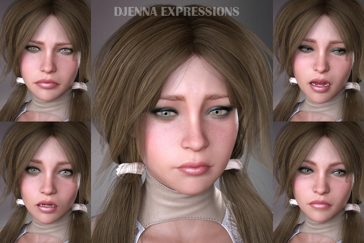 Djenna Expressions for GDN Djenna & Genesis 8 Female by N/A